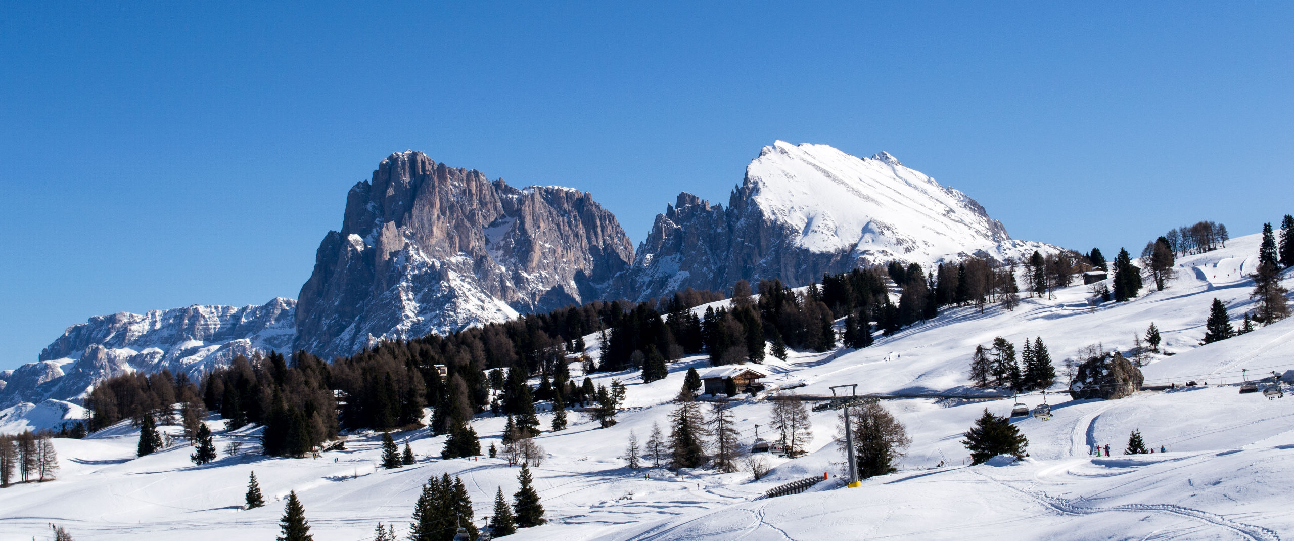 Alpe di Siusi - la meta idea in Trenino per iniziare a sciare